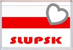 Slupsk - Love Poland/Polish Towns & Cities Flag - Jumbo Fridge Magnet Souvenir Gift Present
