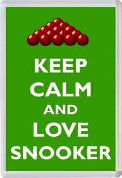 Keep Calm and Love Snooker - Jumbo Fridge Magnet Souvenir Gift Present