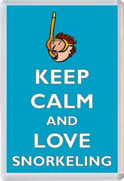Keep Calm and Love Snorkeling - Jumbo Fridge Magnet Souvenir Gift Present