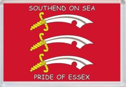Southend on Sea - Pride of Essex County Flag - Jumbo Fridge Magnet Souvenir Gift Present