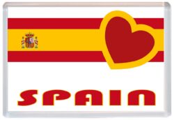 Spain - Love Spain/Spanish Towns & Cities Flag - Jumbo Fridge Magnet Souvenir Gift Present