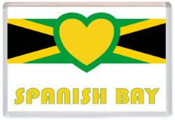 Spanish Bay - Love Jamaica/Jamaican Towns & Cities Flag - Jumbo Fridge Magnet Souvenir Gift Present