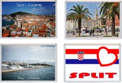 Split - Croatia - 4 PACK - Jumbo Fridge Magnet Souvenir Gift Present