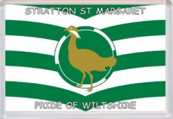 Stratton St Margaret - Pride of Wiltshire County Flag - Jumbo Fridge Magnet Souvenir Gift Present