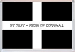 St Just - Pride of Cornwall County Flag - Jumbo Fridge Magnet Souvenir Gift Present