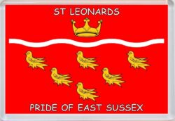 St Leonards - Pride of East Sussex County Flag - Jumbo Fridge Magnet Souvenir Gift Present
