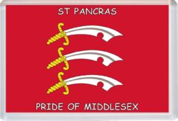 St Pancras - Pride of Middlesex County Flag - Jumbo Fridge Magnet Souvenir Gift