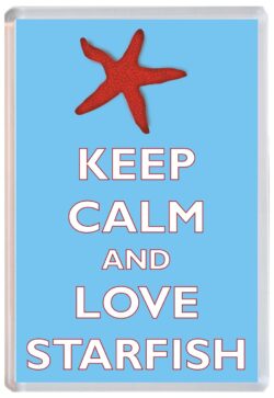 Keep Calm and Love Starfish - Jumbo Fridge Magnet Souvenir Gift Present