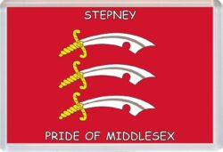 Stepney - Pride of Middlesex County Flag - Jumbo Fridge Magnet Souvenir Gift