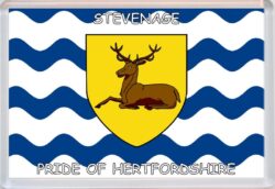 Stevenage - Pride of Hertfordshire County Flag - Jumbo Fridge Magnet Souvenir Gift Present