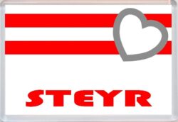 Steyr - Love Austria/Austrian Towns & Cities Flag - Jumbo Fridge Magnet Souvenir Gift Present