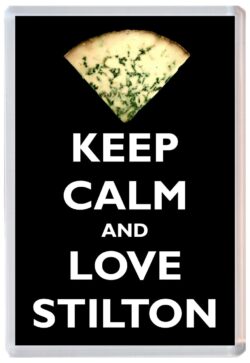 Keep Calm and Love Stilton - Jumbo Fridge Magnet Souvenir Gift Present