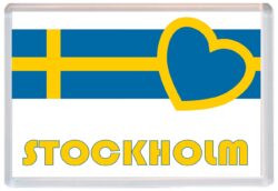 Stockholm - Love Sweden/Swedish Towns & Cities Flag - Jumbo Fridge Magnet Souvenir Gift Present