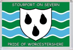 Stourport on Severn - Pride of Worcestershire County Flag - Jumbo Fridge Magnet Souvenir Gift Present