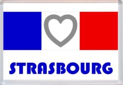 Strasbourg - Love France/French Towns & Cities Flag - Jumbo Fridge Magnet Souvenir Gift Present