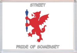 Street - Pride of Somerset County Flag - Jumbo Fridge Magnet Souvenir Gift