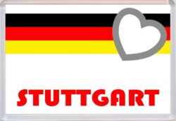 Stuttgart - Love Germany/German Towns & Cities Flag - Jumbo Fridge Magnet Souvenir Gift Present
