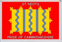 Whittlesey - Pride of Cambridgeshire County Flag - Jumbo Fridge Magnet Souvenir Gift Present