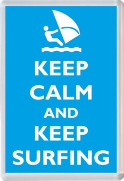 Keep Calm and Love Surfing - Jumbo Fridge Magnet Souvenir Gift Present
