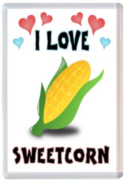 I Love Sweetcorn - Jumbo Fridge Magnet Souvenir Gift Present