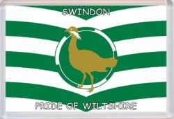 Swindon - Pride of Wiltshire County Flag - Jumbo Fridge Magnet Souvenir Gift Present