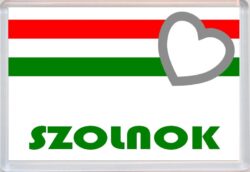 Szolnok - Love Hungary/Hungarian Towns & Cities Flag - Jumbo Fridge Magnet Souvenir Gift Present