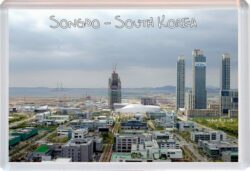 Songdo - South Korea - Jumbo Fridge Magnet Souvenir Gift Present