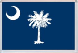 South Carolina - USA State Flag - Jumbo Fridge Magnet Souvenir Gift Present