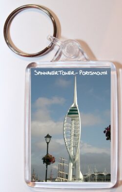 Spinnaker Tower - Portsmouth - Hampshire - Double Sided Large Keyring Key Fob Chain Ring Gift Present Souvenir
