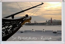 St Petersburg - Jumbo Fridge Magnet Souvenir Gift Present Snow