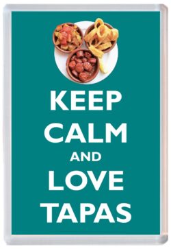 Keep Calm and Love Tapas - Jumbo Fridge Magnet Souvenir Gift Present