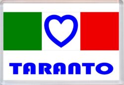 Taranto - Love Italy/Italian Towns & Cities Flag - Jumbo Fridge Magnet Souvenir Gift Present