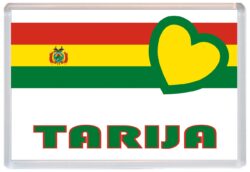 Tarija - Love Bolivia/Bolivian Towns & Cities Flag - Jumbo Fridge Magnet Souvenir Gift Present