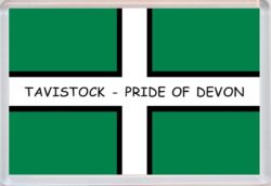 Tavistock - Pride of Devon County Flag - Jumbo Fridge Magnet Souvenir Gift Present