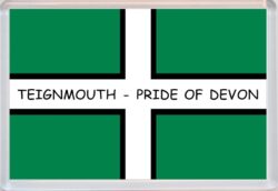 Teignmouth - Pride of Devon County Flag - Jumbo Fridge Magnet Souvenir Gift Present
