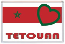 Tetouan - Love Morocco/Moroccan Towns & Cities Flag - Jumbo Fridge Magnet Souvenir Gift