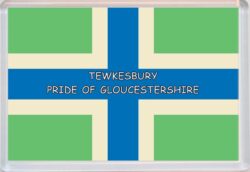 Tewkesbury - Pride of Gloucestershire County Flag - Jumbo Fridge Magnet Souvenir Gift Present