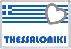 Thessaloniki - Love Greece/Greek Towns & Cities Flag - Jumbo Fridge Magnet Souvenir Gift Present