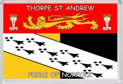Thorpe St Andrew - Pride of Norfolk County Flag - Jumbo Fridge Magnet Souvenir Gift