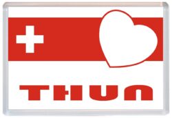 Thun - Love Swiss/Switzerland Towns & Cities Flag - Jumbo Fridge Magnet Souvenir Gift Present