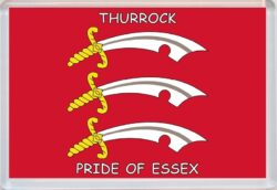 Thurrock - Pride of Essex County Flag - Jumbo Fridge Magnet Souvenir Gift Present