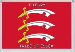 Tilbury - Pride of Essex County Flag - Jumbo Fridge Magnet Souvenir Gift Present