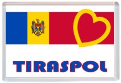 Tiraspol - Love Moldova/Moldovan Towns & Cities Flag - Jumbo Fridge Magnet Souvenir Gift Present