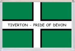 Tiverton - Pride of Devon County Flag - Jumbo Fridge Magnet Souvenir Gift Present