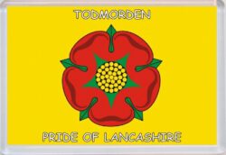 Todmorden - Pride of Lancashire County Flag - Jumbo Fridge Magnet Souvenir Gift Present