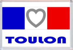 Toulon - Love France/French Towns & Cities Flag - Jumbo Fridge Magnet Souvenir Gift Present