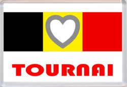 Tournai - Love Belgium/Belgian Towns & Cities Flag - Jumbo Fridge Magnet Souvenir Gift Present