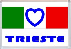 Trieste - Love Italy/Italian Towns & Cities Flag - Jumbo Fridge Magnet Souvenir Gift Present