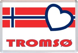 Tromso - Love Norway/Norwegian Towns & Cities Flag - Jumbo Fridge Magnet Souvenir Gift Present