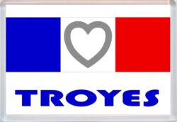 Troyes - Love France/French Towns & Cities Flag - Jumbo Fridge Magnet Souvenir Gift Present